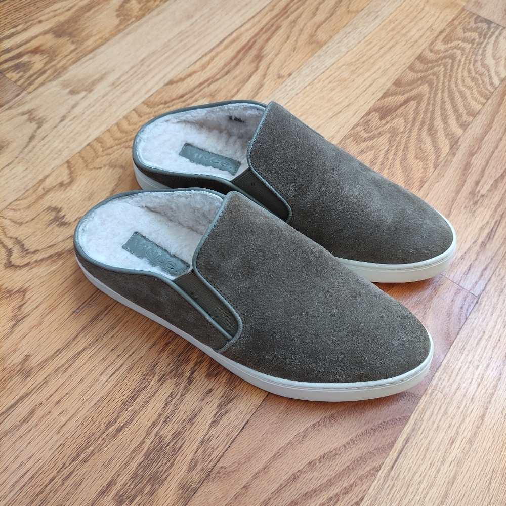 Vince Garvey 2 fur lined mule sneaker womens 6